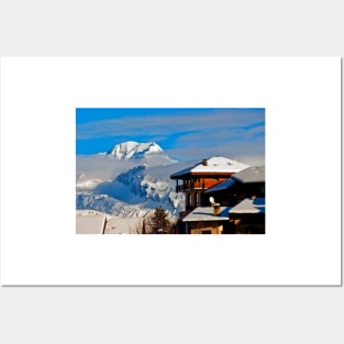 Mont Blanc Peisey-Vallandry Les Arcs French Alps France Posters and Art